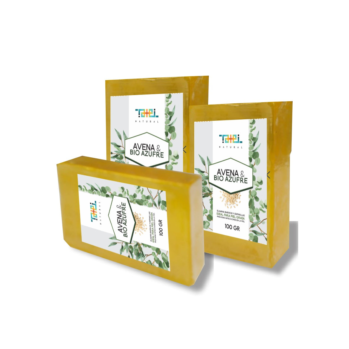 Jabon Bio Azufre Avena  (3 jabones)